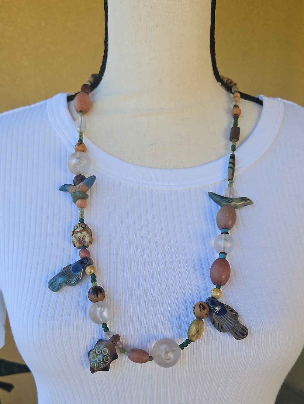 Teresa Goodall Chunky Beaded Statement Necklace